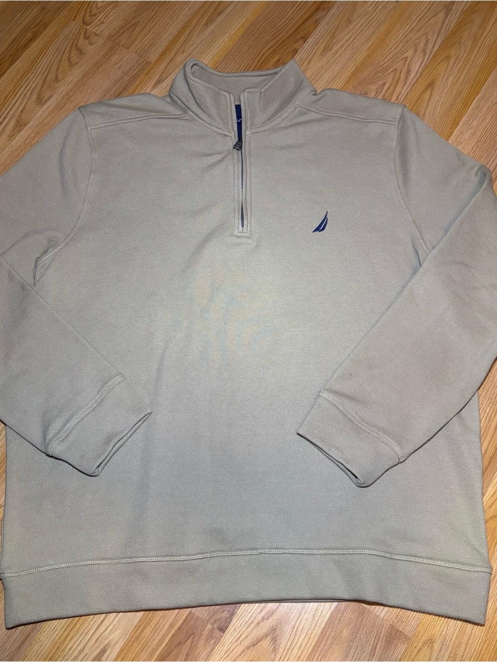 Nautica Men's Tan Quarter Zip Sweatshirt Pullover Size XXL